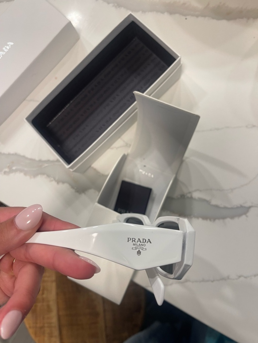 Prada White Sunglasses - Picture 3 of 6